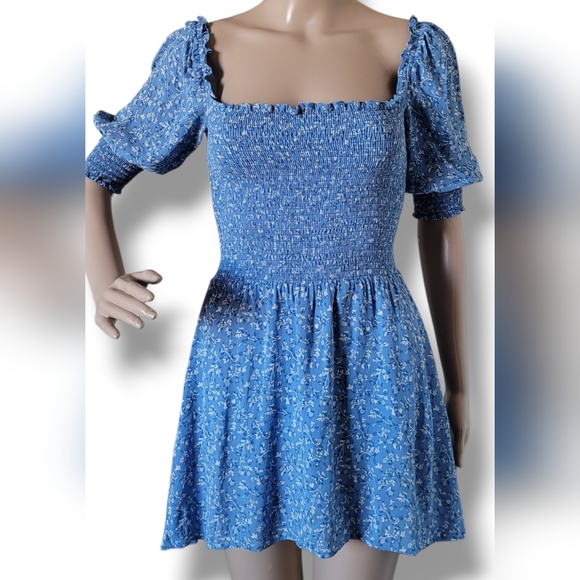 Reformation Elle Mini Dress In Suzette 2 - Picture 5 of 9